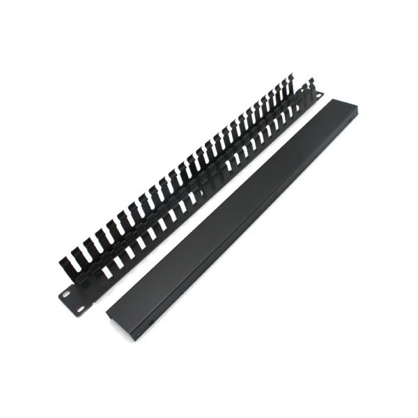 24 Port 1U Rack Mountable RJ45 Patch Panel Compatible with Cat6a Ethernet Networks