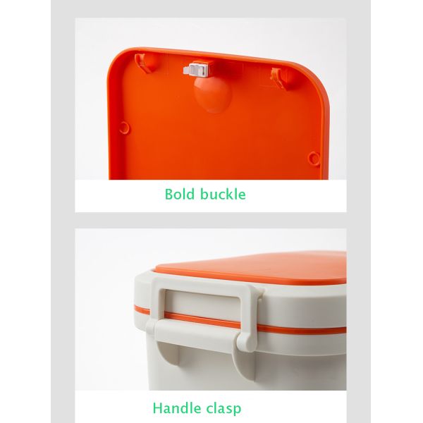 15L Gray Swing Dustbin Slim Waste Bin for Narrow Space