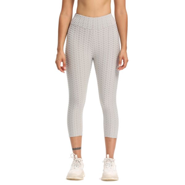 Purple Quick Dry High Waisted Yoga Pants Active Stretch Exercise Pants