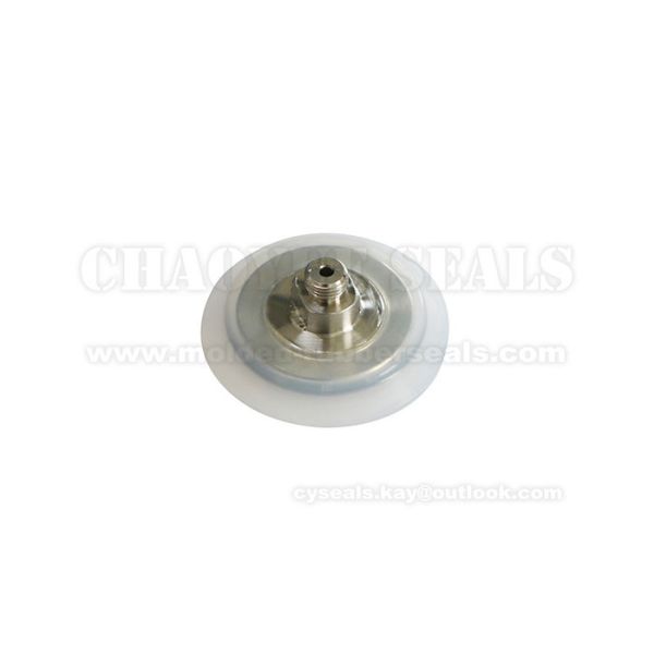 Diameter 75mm Food Grade Approved Metal Part with Original Color Silicone Covered Rubber Suction Cup