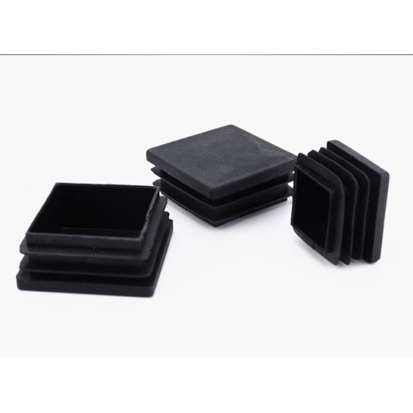 Square Round Tubing Round Square Pipe End Tubing Insert Plug Black Plastic Plug/plastic Injection Customized Moulding