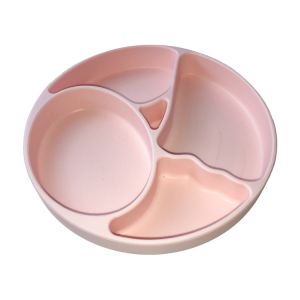 Quality Kids Baby Feeding Silicone Plate Set With Dividers Bpa Free for sale