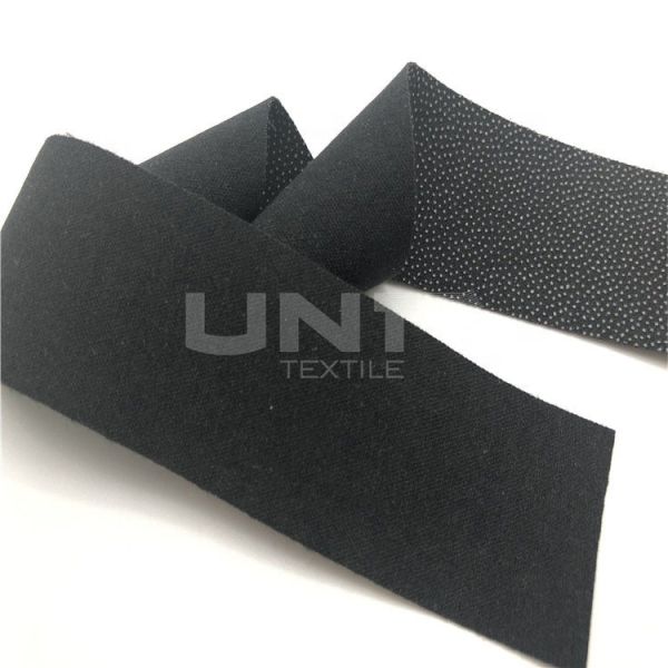Black Garments Accessories High Elasticity PA Coating 3.5cm Width OEKO Certificate