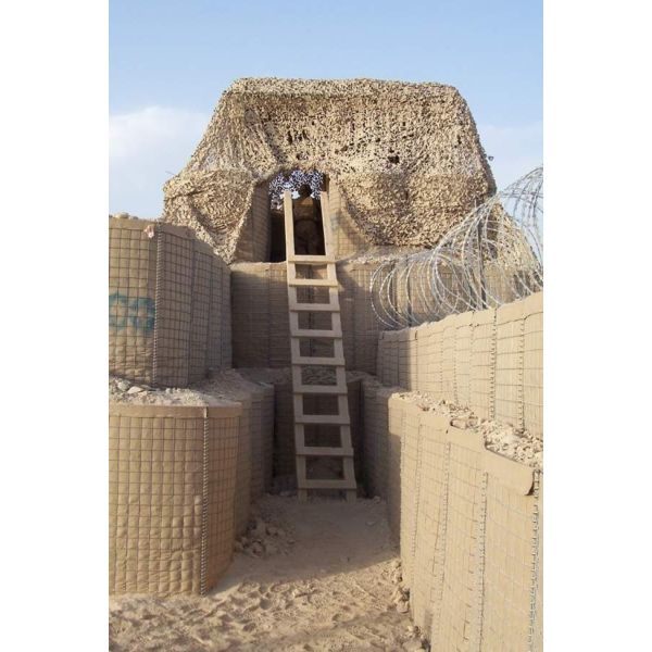 NATO Military Camp Security Defensive Barrier Baskets Customized Sizes