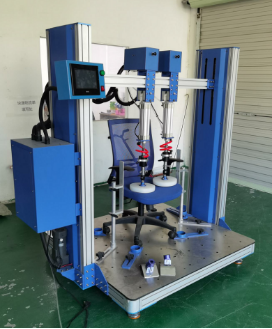 BIFMA X5.1 Chair Armrest Testing Machine with PLC Control 650-780mm Armrest Height and 18 Months Warranty