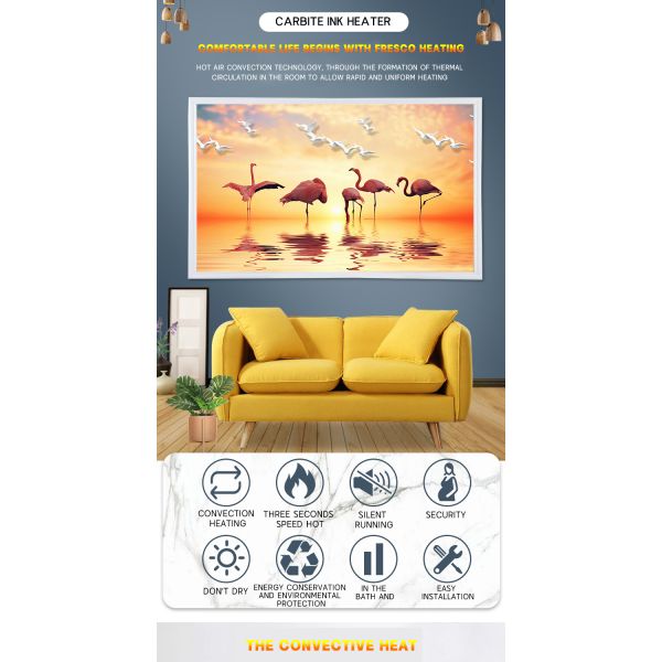Convenient Bathroom Heating with Adjustable Thermostatic Controller Infrared Heater