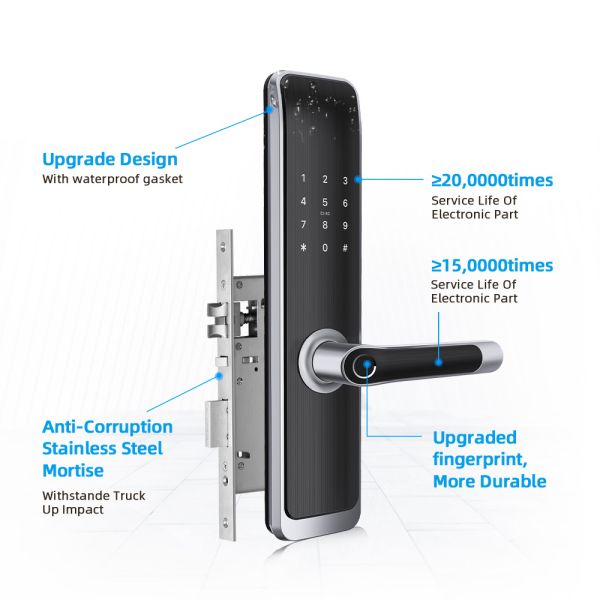 Security MF1 Card Electronic Password Door Lock Waterproof