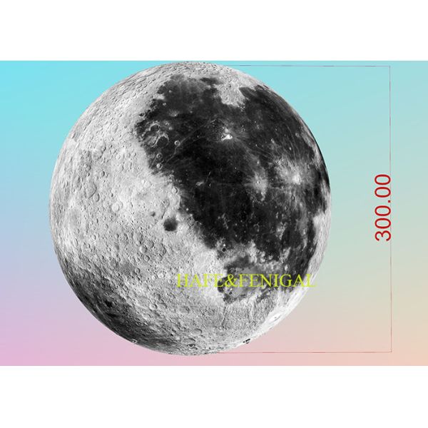 3m / 10ft Inflatable Moon Planet With Light Helium Filled For Events Decor