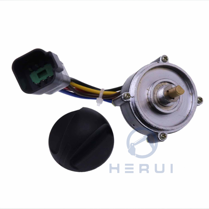 163-6710 1636710 Round Plug Throttle Knob Fuel Dial Switch for E312 E320 E320V2 Rotary Switch Excavator Parts