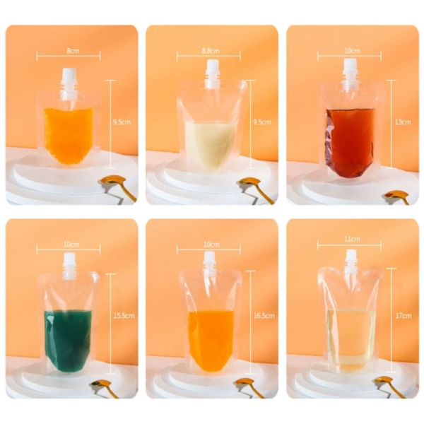 Degradable Spout Pouch Packaging Personalized Drink Pouches For Juice