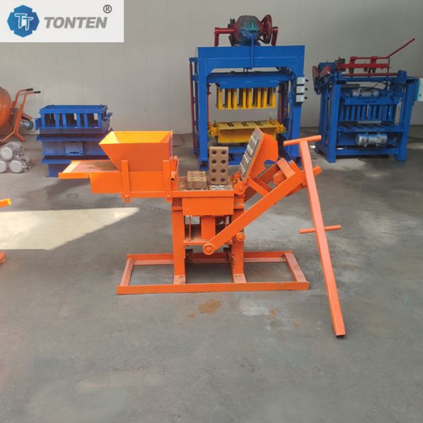 Manual 2-40 Clay Mud Brick Making Machine Clay Interlocking Blocks