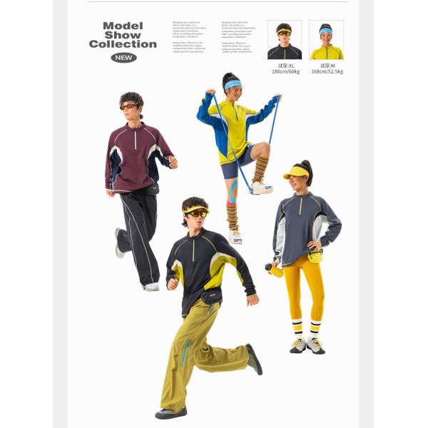 Custom OEM ODM Half Zip Stand Collar Thermal Pullover, Constant Temperature Warm Outdoor Color Block Fleece Top, Custom Logo & Fabric Supported