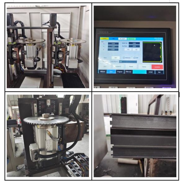 5 Axis CNC End Face Milling Machine Window Door Making Machine For Aluminum Profile
