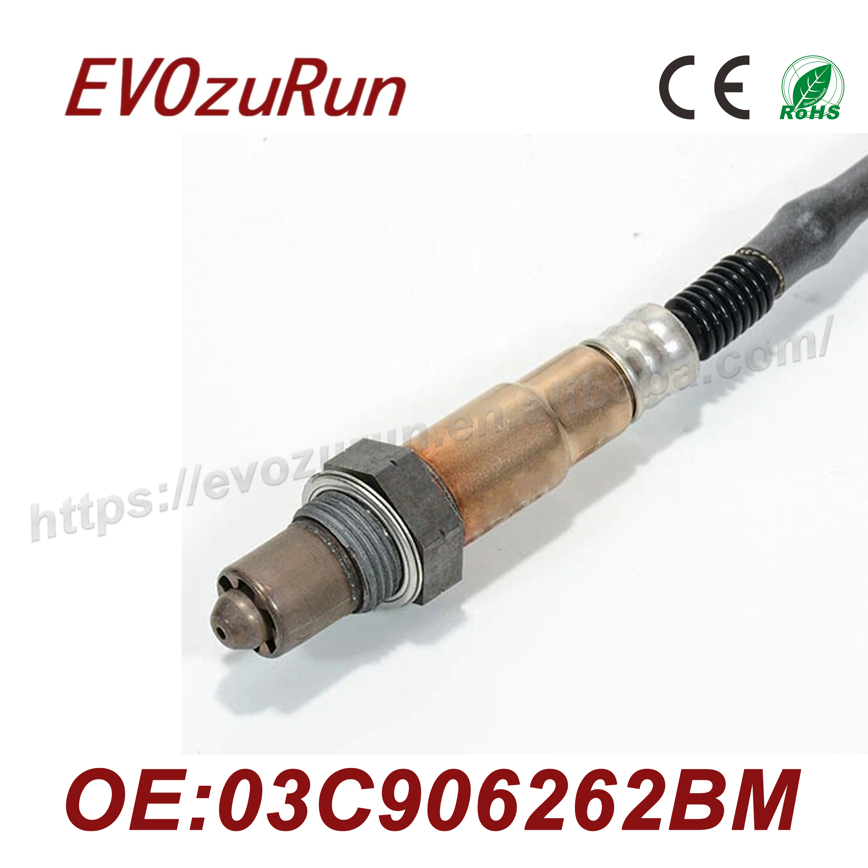 Factory Direct Downstream Oxygen Sensor 03C906262BM 0258010036 Lambda Sensor for VW Golf V 1.6L 2004-2008 Audi A3 1.6L 2003-2007