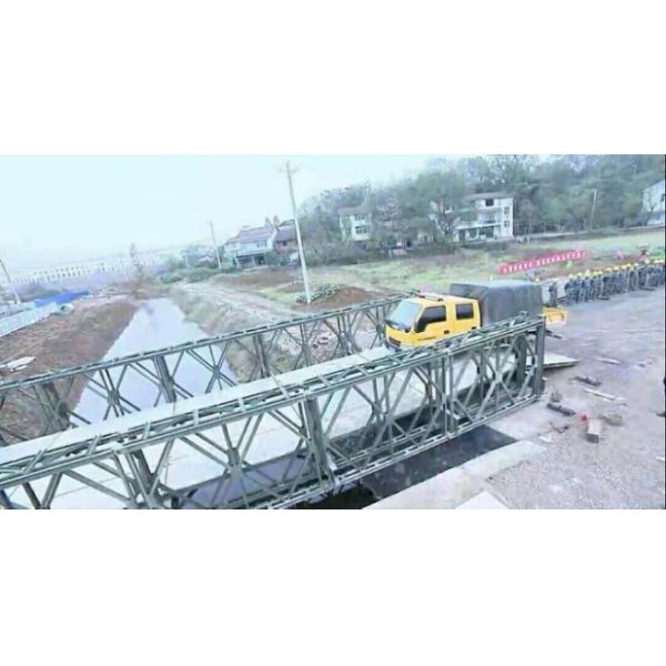 Single Lane 30ft-200ft Bailey Bridge , Temporary Modular Bridge