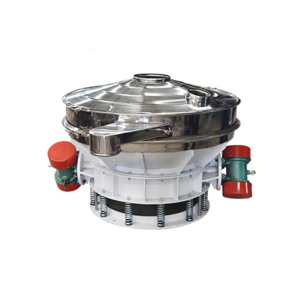 Low Profile Vibro Screen Machine Round Vibrating Separator With Two Screen Layers