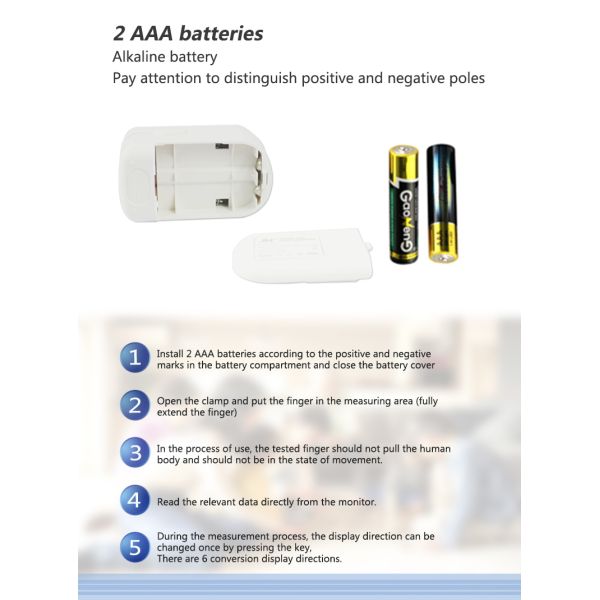 Lightweight Multifunction LCD Digital Fingertip Pulse Oximeter