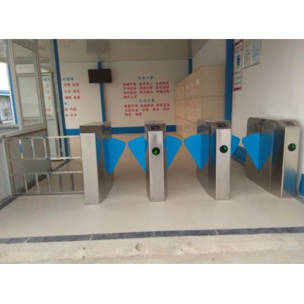 550mm Width SUS304 Flap Barrier Gate Access Control Indoor Outdoor Use 2