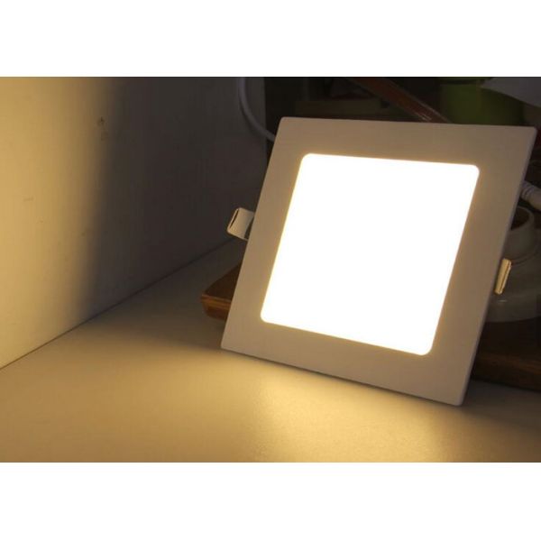 Slim Round Led Panel Downlight 3000K For Leaving Area Input 185 - 265V
