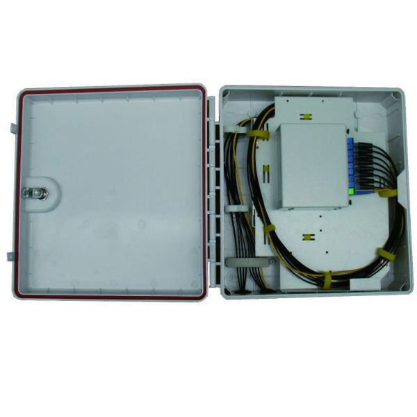 Fiber Optical Distribution Box IP65 Outdoor PLC Splitter Wall Mounted