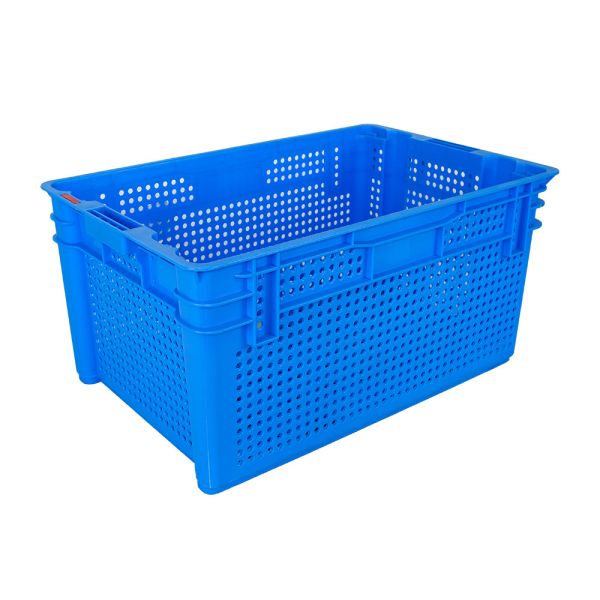 Customized Logo Mesh Kitchen Plastic Dislocation Basket for Stackable Fruit