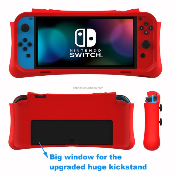 Protective Case HOXC Nintendo Switch OLED Silicone Protective Case, Fully Protect Shell Silicone Skin Cover for Nintendo Switch Pro