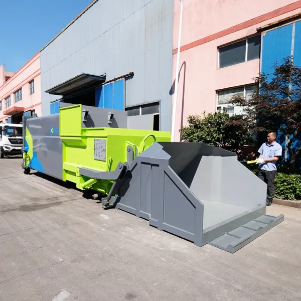 6 Ton 15000L Mobile Garbage Compactor &amp; Heavy Duty Solid Waste Collection machine