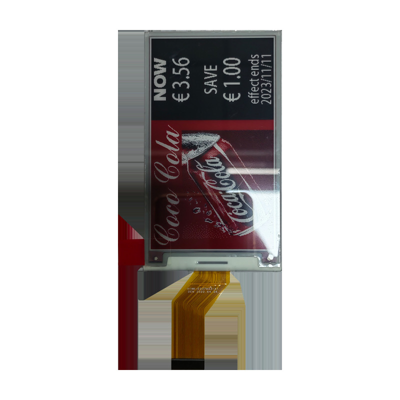 3.7-inch vertical e-paper display, 240*416 resolution, SPI interface, three-color advertising display module