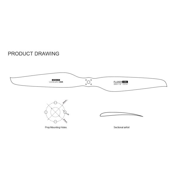 ULTRALIGHT PROP CB2 28x12 Inch Propeller