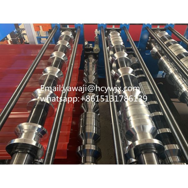 Double Deck Roll Forming Machinec With PPGI / GI Material Type And 5.5 5.5KW Total Power