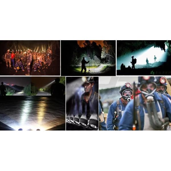 Led Rechargeable Safety Explosion-proof Miners Headlamp Mining Cap Lamp 5000lux