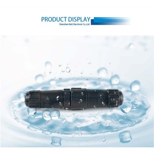 ip68 LED Display Nylon M14 Waterproof Circular assembled Connector
