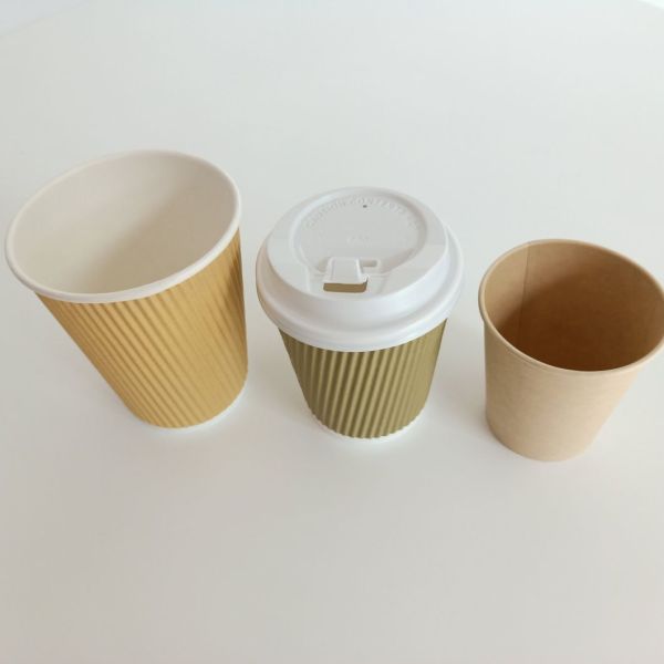 8-16oz Eco-Friendly Disposable Coffee Paper Cup Custom Logo Flexographic Printing