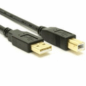 Purple 5 Pin USB 2.0 High Flex Cable , Straight A To Straight B Copper Flex Cable