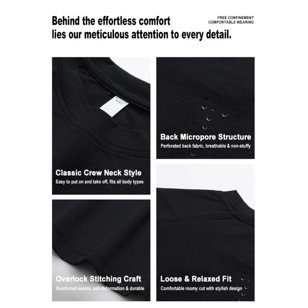 Summer Cool Breathable Moisture Wicking Quick Dry Antibacterial Solid Color Running Sports Couple Short Sleeve T-Shirt