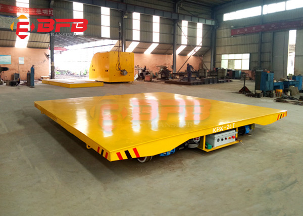 Mould Workshop Rail Transfer Flat Cart 30 Tons Wireless Remote Control