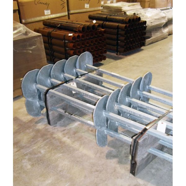 12" Helix Helical Pile Foundations With Solid Square Shaft 1.5" Diameter