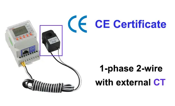 Bidirectional AC Energy Meter 230V Single Phase Ethernet