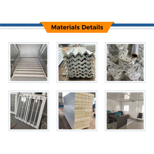 Waterproof Fireproof Quick Assembly Flat Pack Container House Office Customized Color Modern Design Style Energy Saving