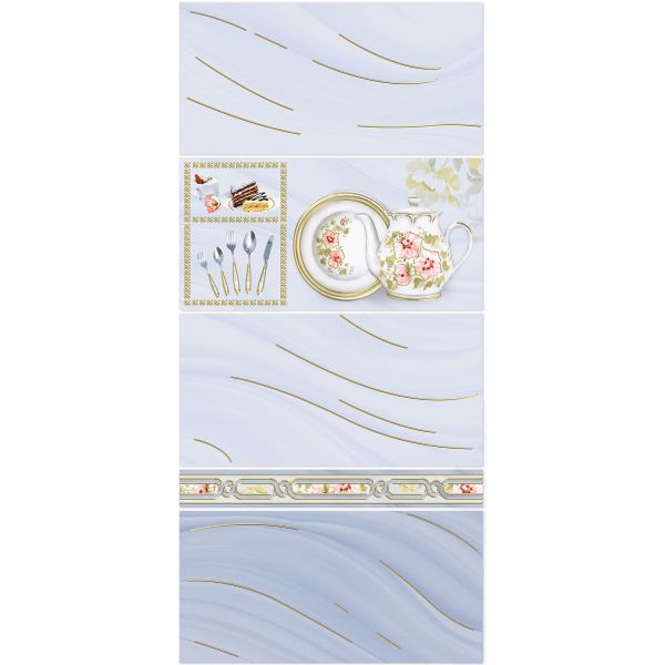 Light Blue Ceramic Wall Tile 30x60cm AAA Grade ISO13006