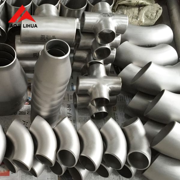 Long Radius Titanium Elbow 45 90 180 Degree Gr2 Gr7 Gr12 Welded Type