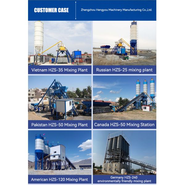 50m3/h 60m3/h Portable Concrete Batch Plant Fully Automatic Concrete Batching and Mixing Plant
