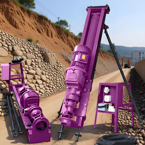 Horizontal Drilling Rig 60m Depth Rotary Drilling Rig Machine Mining DTH drilling rig for Sale