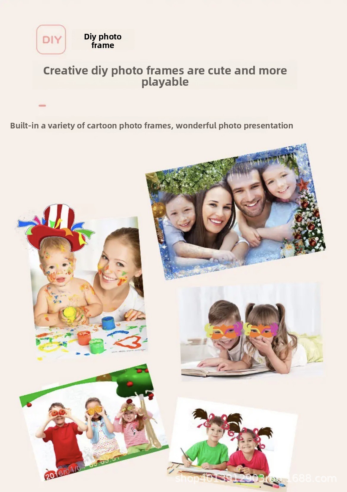 High Quality Children's Digital Camera with CMOS Sensor and MicroSD Support HD Instant Print Camera for Kids