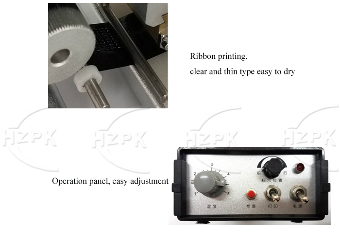 Semi Automatic Ribbon Printing Machine For Printing Paper Label Date