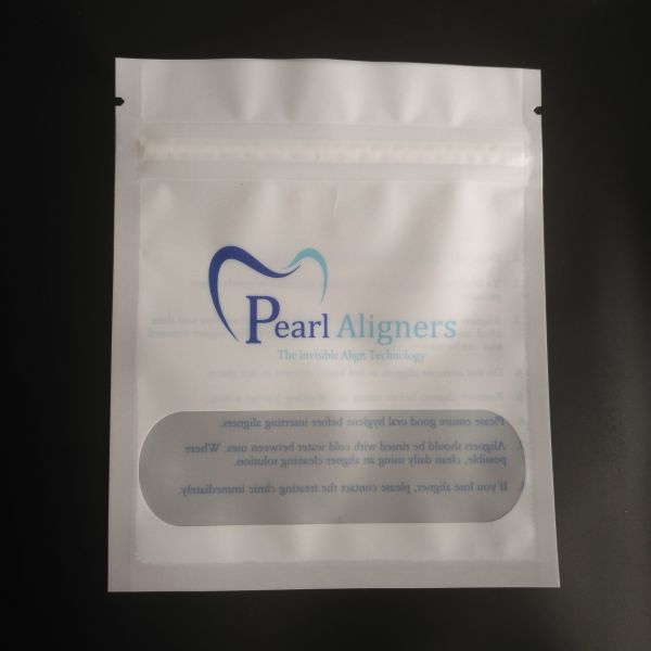 MOPP PE Clear Aligners Plastic Pouches Packaging Three Side Seal Vmpet