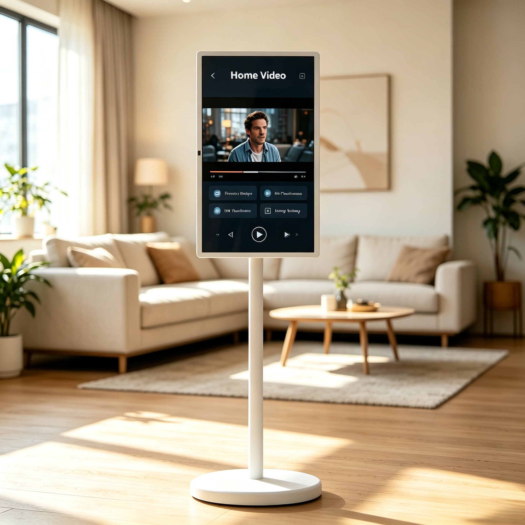 32 inch Smart Touch TV Portable Touch Screen Interactive Display for Home Office Entertainment