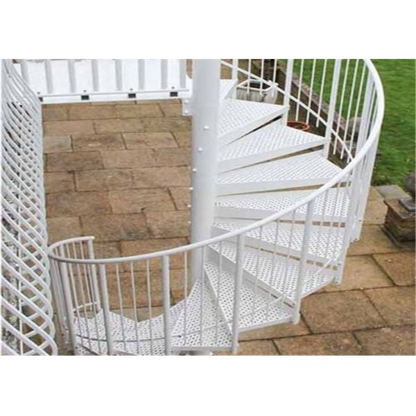 Contemporary Galvanized Modern Spiral Staircase Space Saving Outdoor