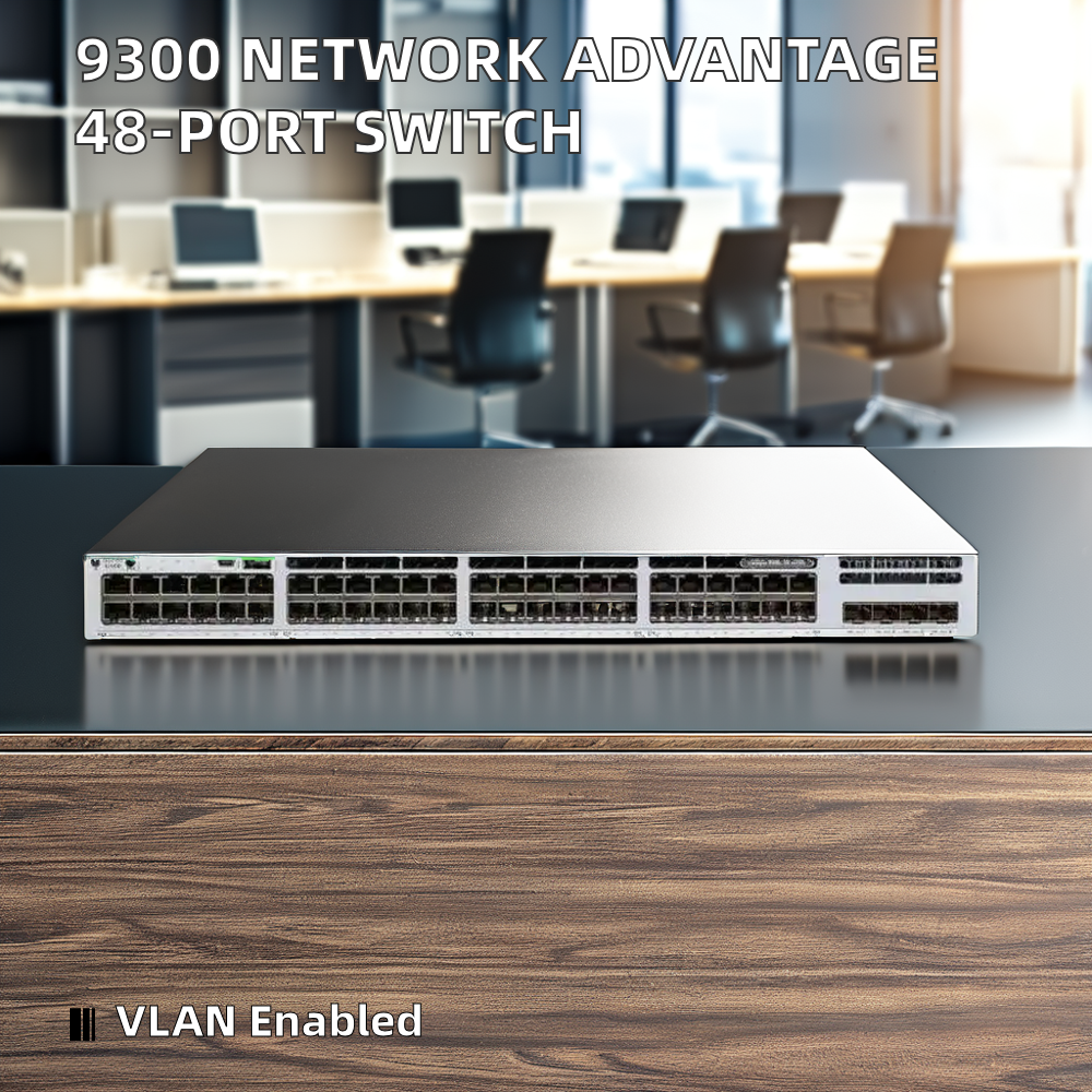 9300-48 P a 48-Port Modular Switch Network Advantage 9300-POE Stackable SNMP Stock Private Mold for Network