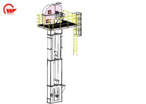 Quality High Speed Vertical Bucket Conveyor , 50 - 55m Grain Conveyor Belt Elevator for sale